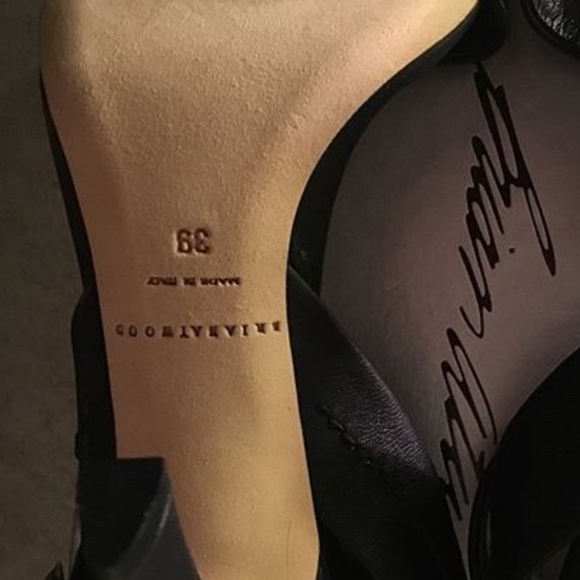 Brian Atwood Leather Ankle Strap Sandals - Picture 3 of 12